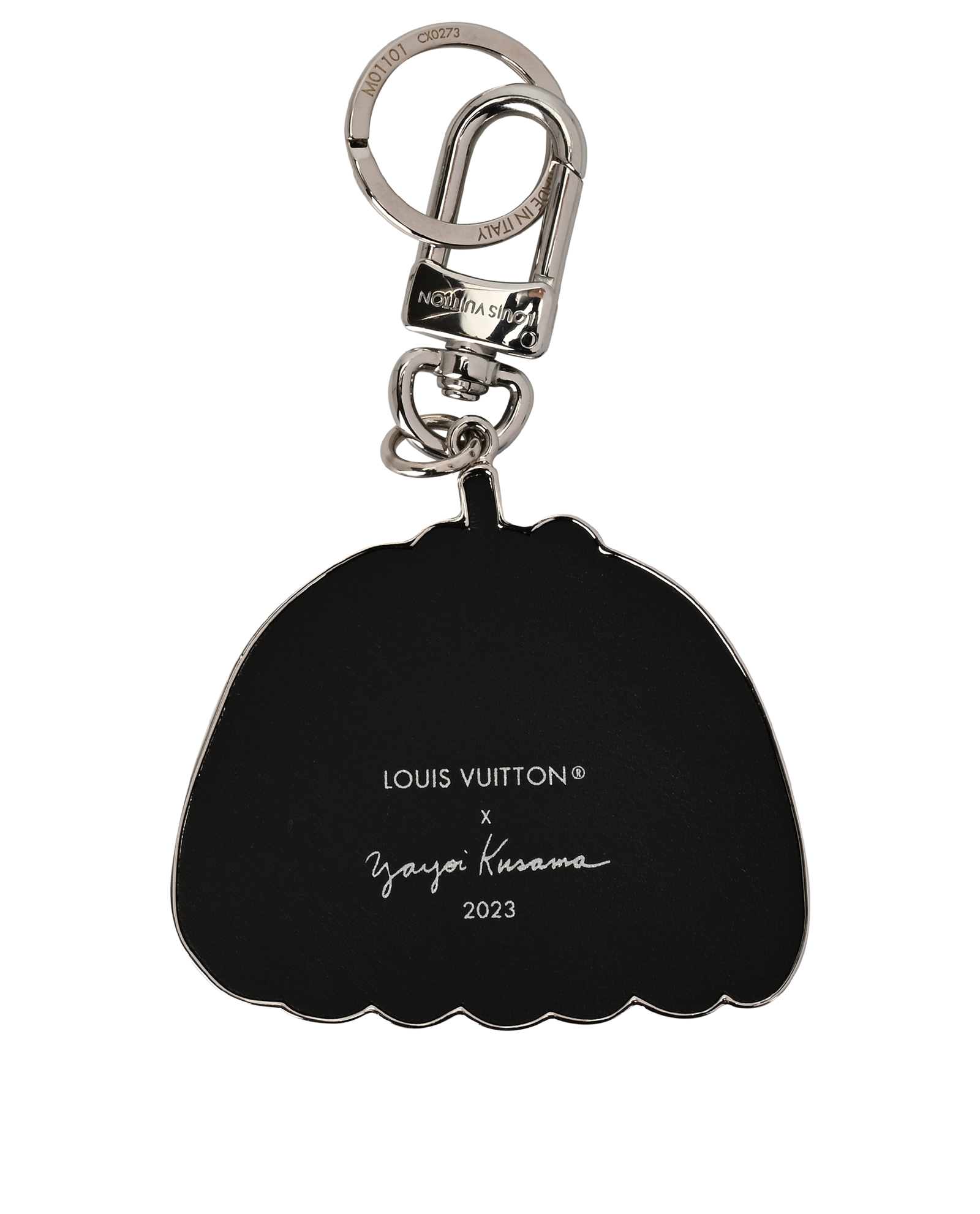 Louis Vuitton X Y.Kusama Portocle Pumpkin Key Ring, &pound;375, Accessories, Blue, Brass, Back view